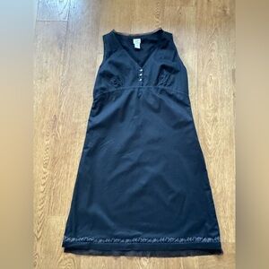 J. Jill Elegant Black Sleeveless Midi Dress